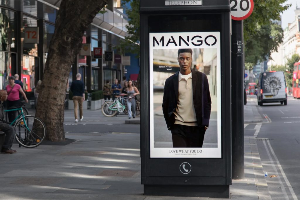 Mango Digital Bus Stop Advert