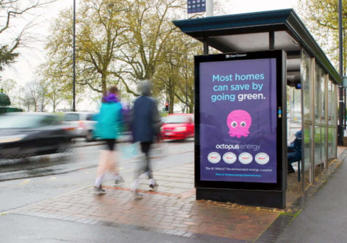 Octopus Energy Bus Shelter Advert